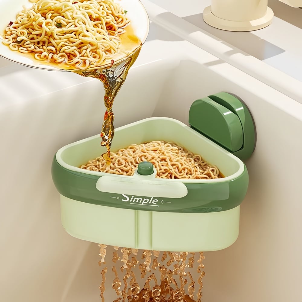 💧2026 New Release - Suction Cup Sink Corner Rack