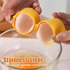 🎊Stainless Steel Egg Opener – Crack, Cut, and Separate Eggs Easily🍳(🥚Buy 1 Get 1 Free)