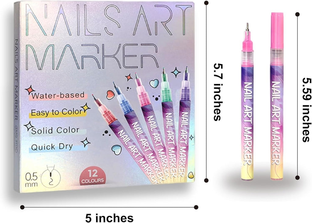🔥Last Day 50%OFF🎨12 Colors Nail Art Pens Set